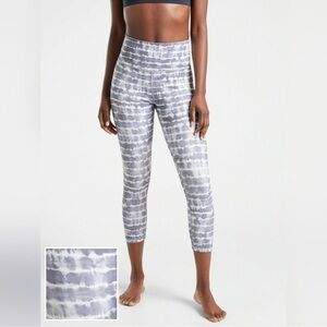 Athleta Elation Lilac Gray Tie-Dye Leggings size XS